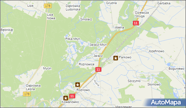 mapa Jaracz, Jaracz na mapie Targeo