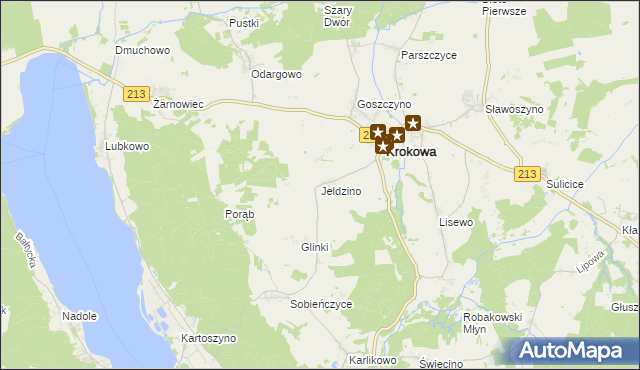 mapa Jeldzino, Jeldzino na mapie Targeo