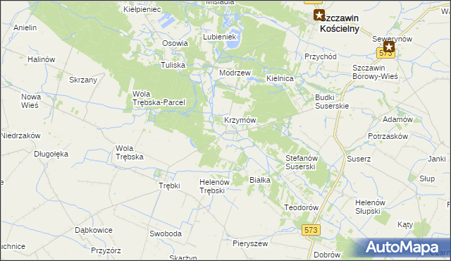 mapa Józefków gmina Szczawin Kościelny, Józefków gmina Szczawin Kościelny na mapie Targeo