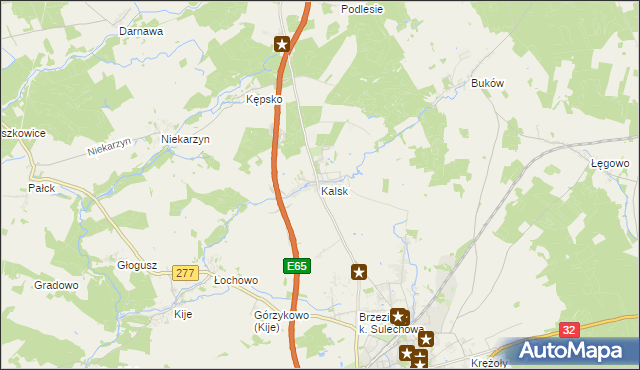 mapa Kalsk, Kalsk na mapie Targeo