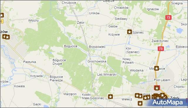 mapa Kameduły, Kameduły na mapie Targeo