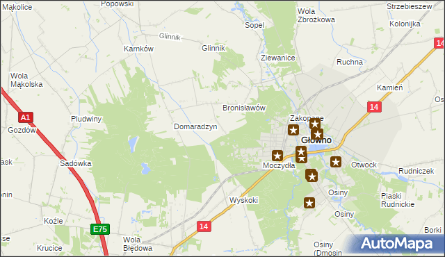 mapa Karasica, Karasica na mapie Targeo