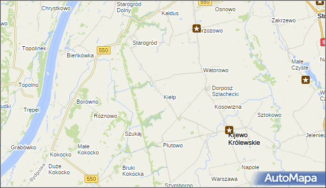 mapa Kiełp, Kiełp na mapie Targeo