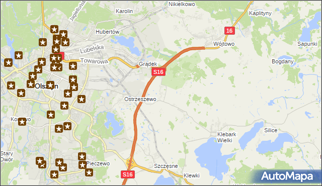 mapa Klebark Mały, Klebark Mały na mapie Targeo