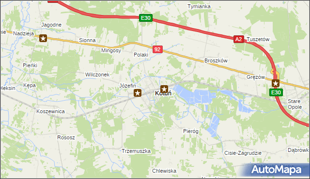 mapa Kotuń powiat siedlecki, Kotuń powiat siedlecki na mapie Targeo