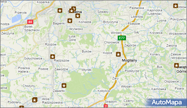 mapa Kulerzów, Kulerzów na mapie Targeo