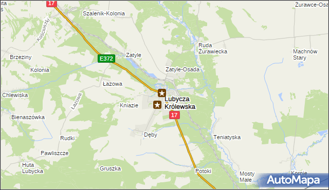 mapa Lubycza Królewska, Lubycza Królewska na mapie Targeo