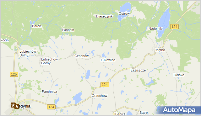 mapa Łukowice, Łukowice na mapie Targeo