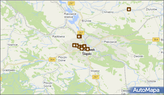 mapa Lwówek Śląski, Lwówek Śląski na mapie Targeo