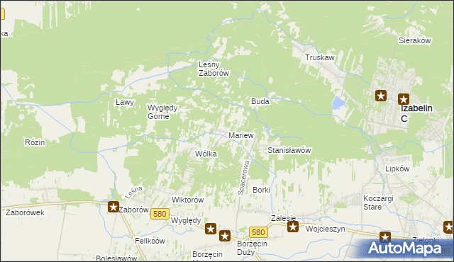 mapa Mariew, Mariew na mapie Targeo