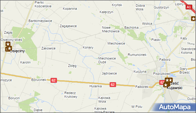 mapa Miechowice Duże, Miechowice Duże na mapie Targeo