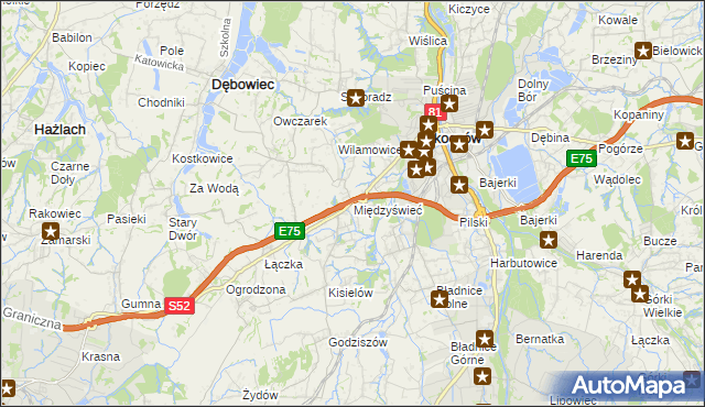 mapa Międzyświeć, Międzyświeć na mapie Targeo