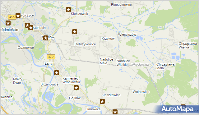 mapa Nadolice Małe, Nadolice Małe na mapie Targeo