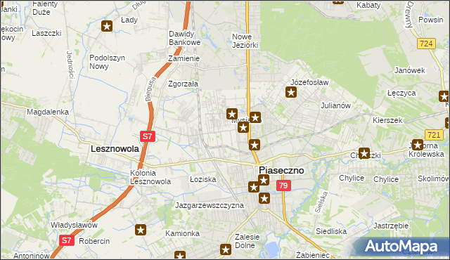 mapa Nowa Iwiczna, Nowa Iwiczna na mapie Targeo