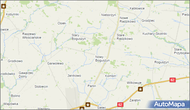 mapa Nowy Boguszyn, Nowy Boguszyn na mapie Targeo