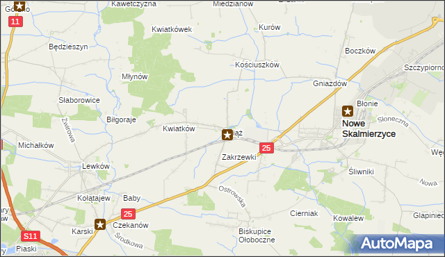 mapa Ociąż, Ociąż na mapie Targeo