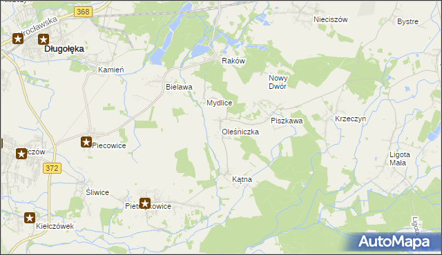 mapa Oleśniczka, Oleśniczka na mapie Targeo