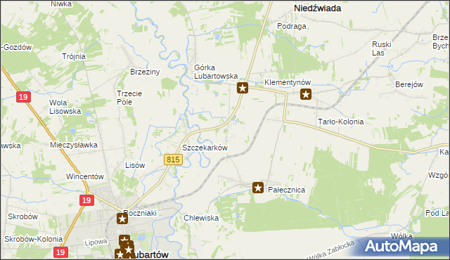 mapa Pałecznica-Kolonia, Pałecznica-Kolonia na mapie Targeo