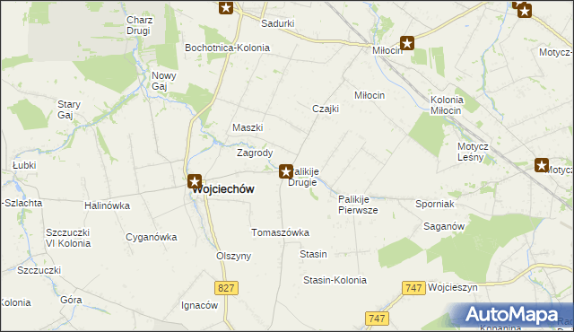 mapa Palikije Drugie, Palikije Drugie na mapie Targeo