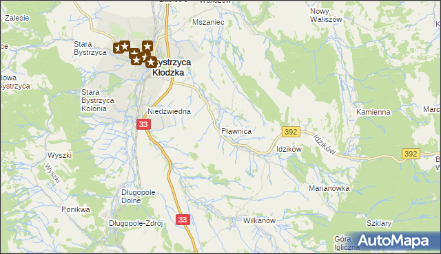 mapa Pławnica, Pławnica na mapie Targeo