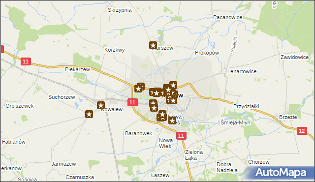 mapa Pleszew, Pleszew na mapie Targeo