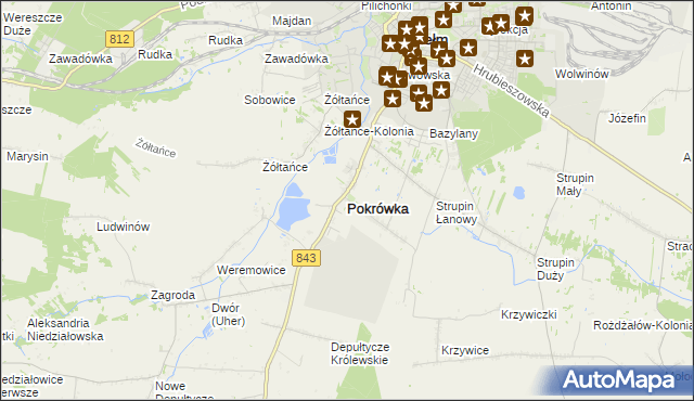 mapa Pokrówka, Pokrówka na mapie Targeo