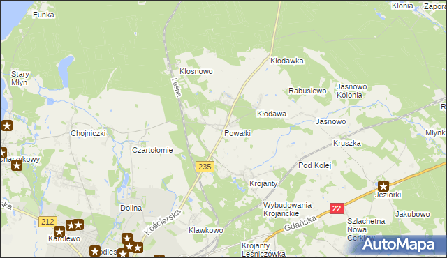 mapa Powałki, Powałki na mapie Targeo