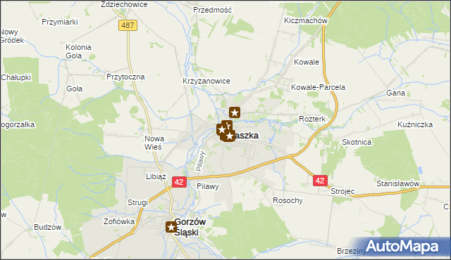 mapa Praszka, Praszka na mapie Targeo