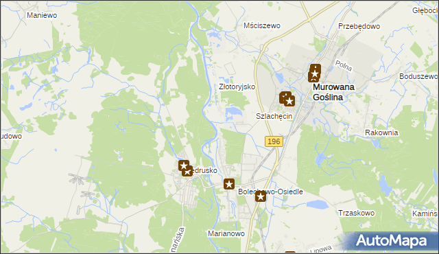 mapa Promnice gmina Czerwonak, Promnice gmina Czerwonak na mapie Targeo
