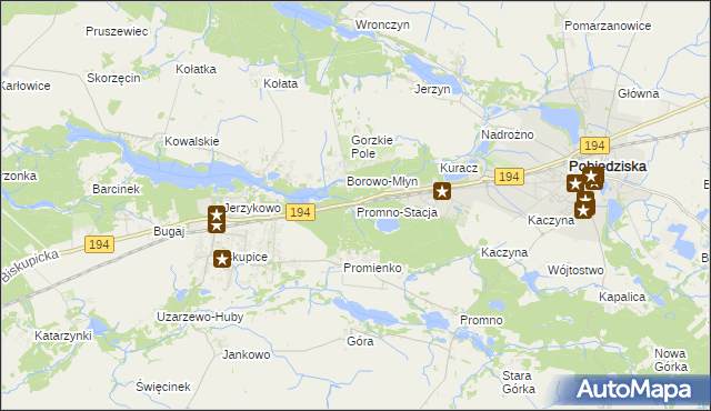 mapa Promno-Stacja, Promno-Stacja na mapie Targeo