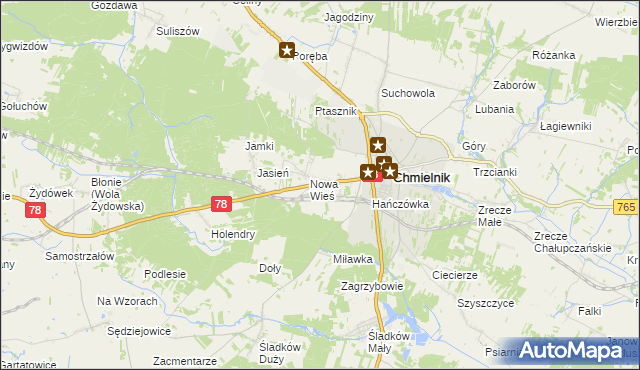 mapa Przededworze, Przededworze na mapie Targeo