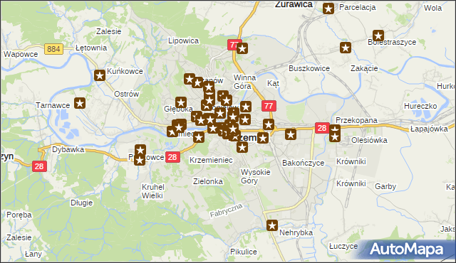 mapa Przemyśla, Przemyśl na mapie Targeo