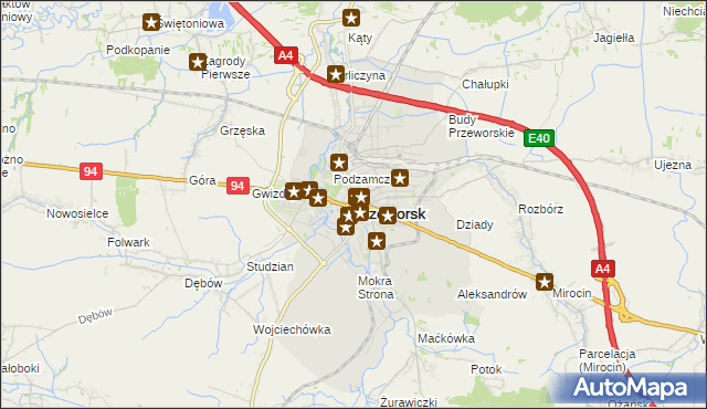 mapa Przeworsk, Przeworsk na mapie Targeo