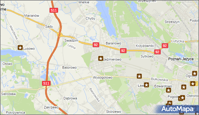 mapa Przeźmierowo, Przeźmierowo na mapie Targeo