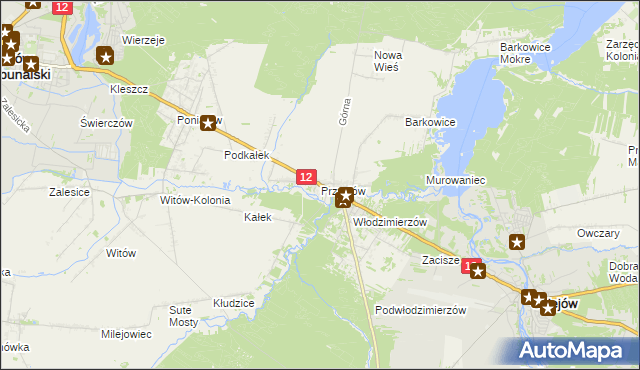 mapa Przygłów, Przygłów na mapie Targeo