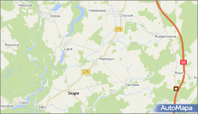 mapa Radoszyn, Radoszyn na mapie Targeo