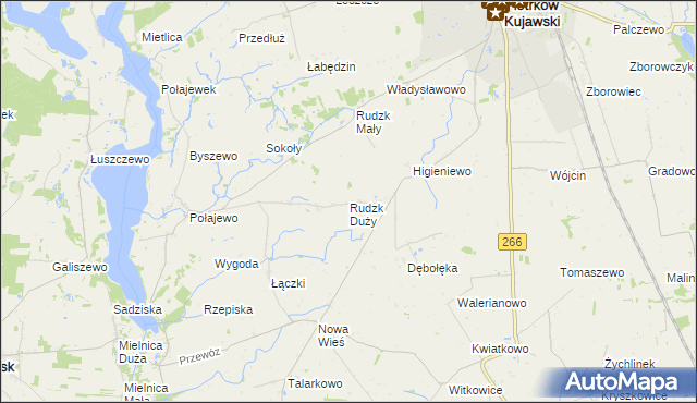 mapa Rudzk Duży, Rudzk Duży na mapie Targeo