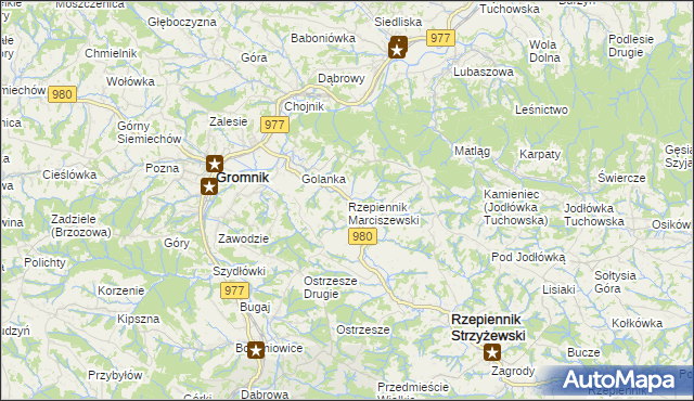 mapa Rzepiennik Marciszewski, Rzepiennik Marciszewski na mapie Targeo