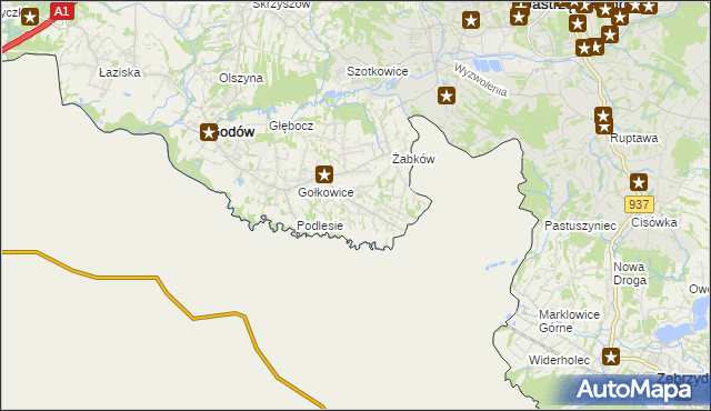 mapa Skrbeńsko, Skrbeńsko na mapie Targeo