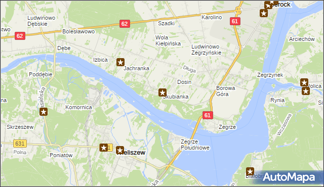 mapa Skubianka, Skubianka na mapie Targeo