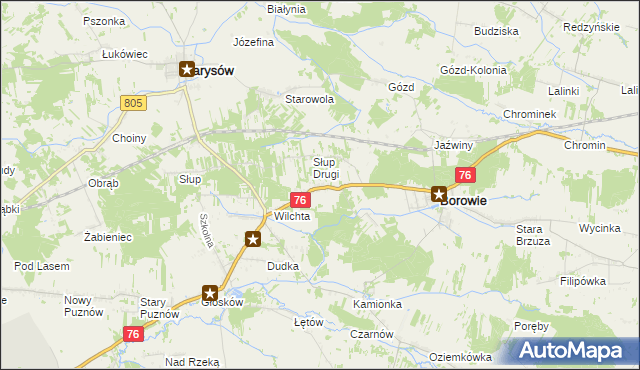 mapa Słup Pierwszy, Słup Pierwszy na mapie Targeo