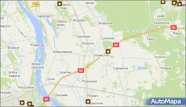 mapa Sobiekursk, Sobiekursk na mapie Targeo