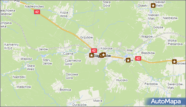 mapa Stąporków, Stąporków na mapie Targeo