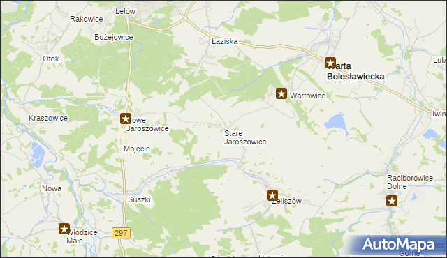 mapa Stare Jaroszowice, Stare Jaroszowice na mapie Targeo