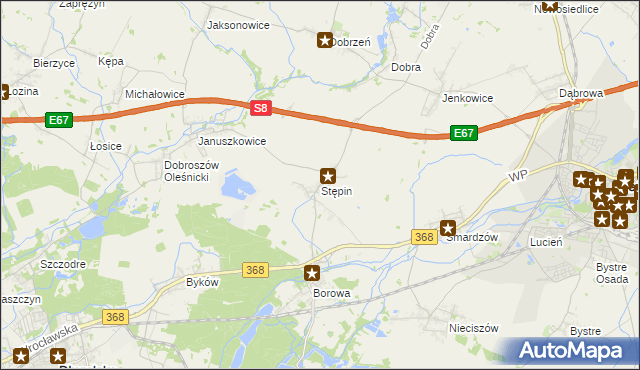 mapa Stępin, Stępin na mapie Targeo