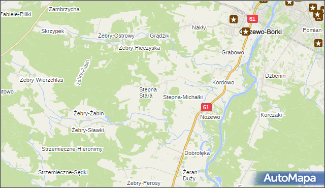 mapa Stepna-Michałki, Stepna-Michałki na mapie Targeo
