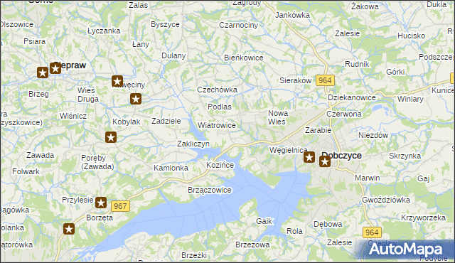 mapa Stojowice, Stojowice na mapie Targeo