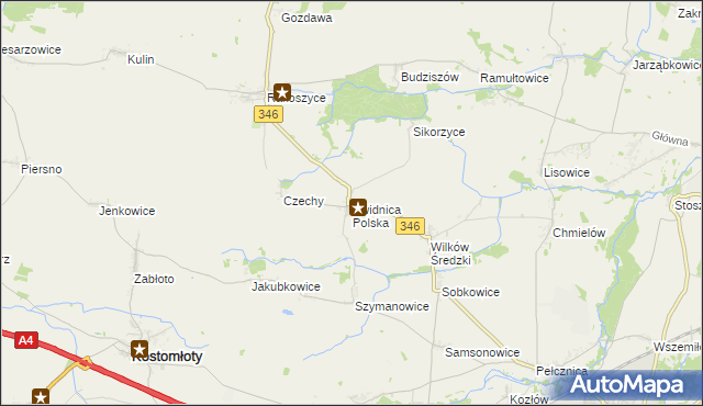 mapa Świdnica Polska, Świdnica Polska na mapie Targeo