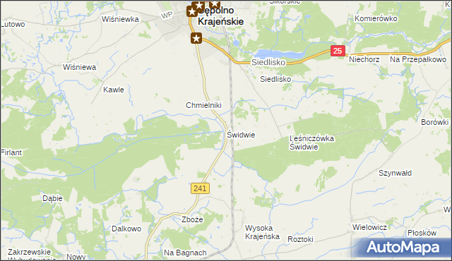 mapa Świdwie, Świdwie na mapie Targeo
