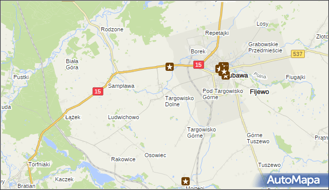 mapa Targowisko Dolne, Targowisko Dolne na mapie Targeo